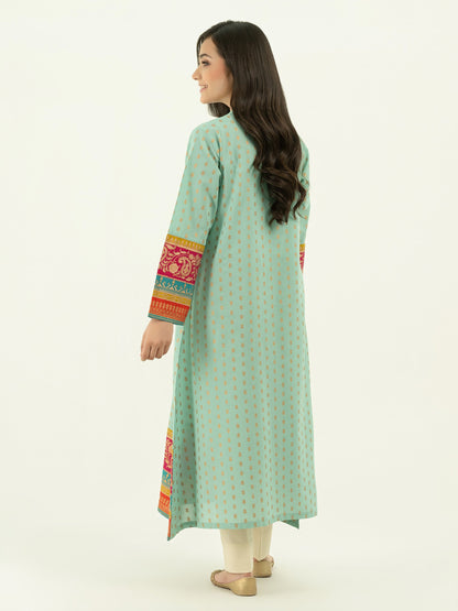 Lawn Shirt- Gold Paste Print