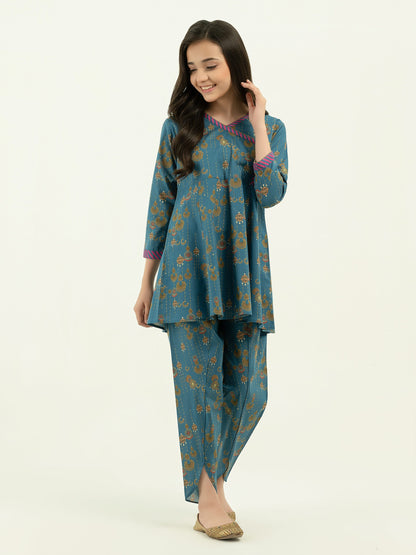 2 Piece Lawn Suit-Printed (Pret)
