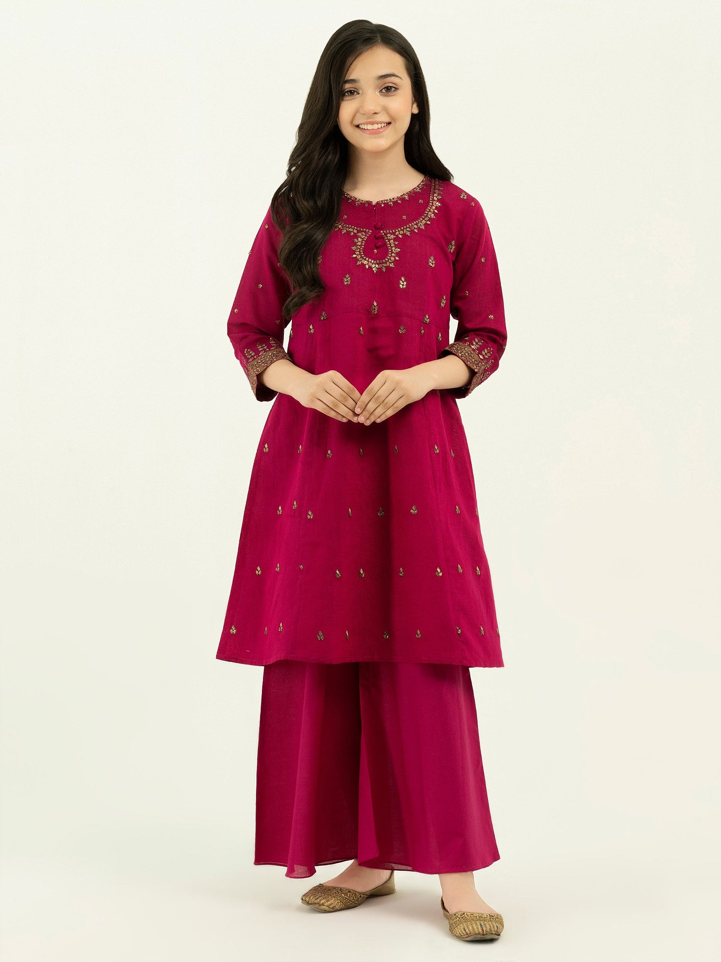 2 Piece Net Suit-Embellished (Pret)