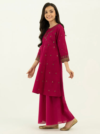 2 Piece Net Suit-Embellished (Pret)