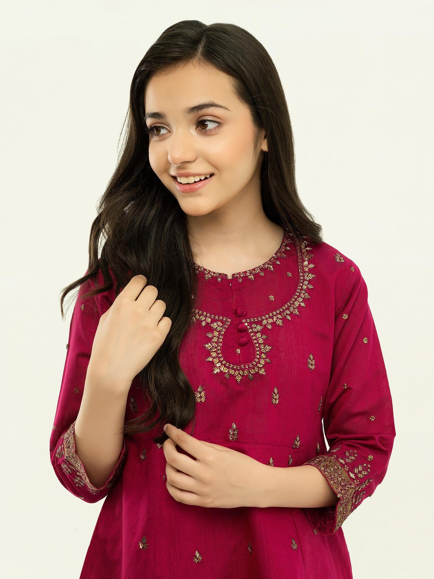 2 Piece Net Suit-Embellished (Pret)