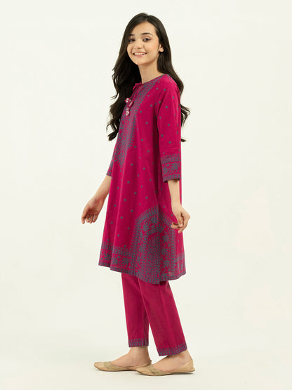 2 Piece Lawn Suit-Pasted (Pret)