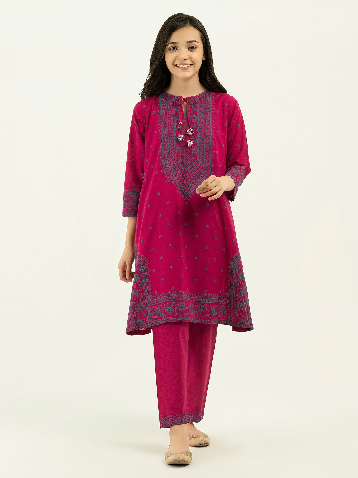 2 Piece Lawn Suit-Pasted (Pret)