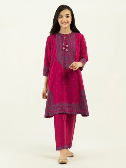 2 Piece Lawn Suit-Pasted (Pret)