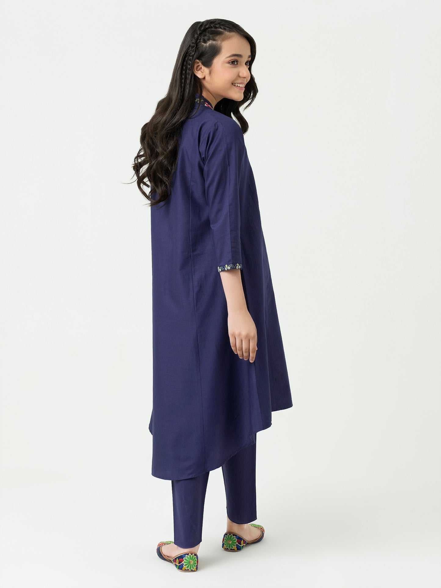 2 Piece Cambric Suit-Embroidered (Pret)