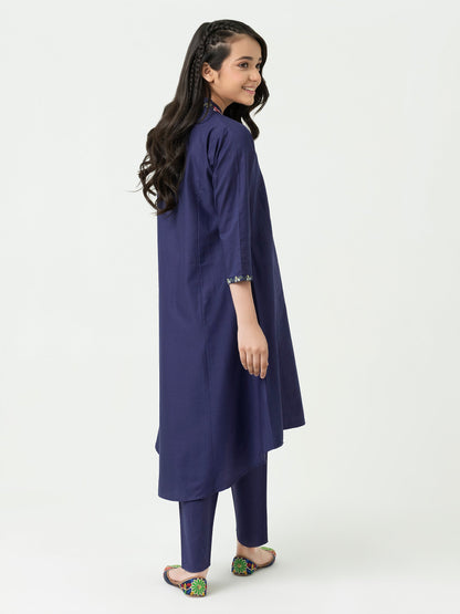 2 Piece Cambric Suit-Embroidered (Pret)