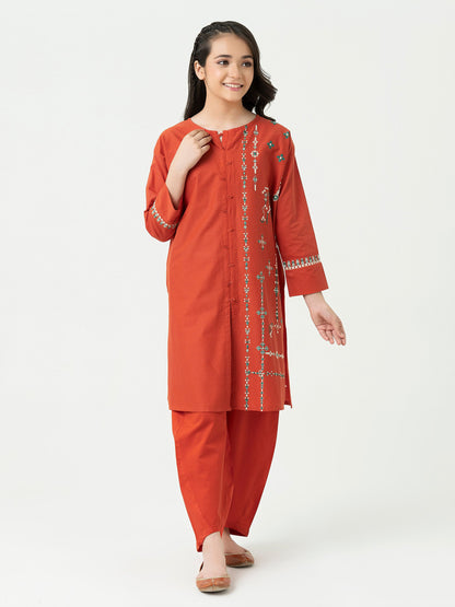 2 Piece Lawn Suit-Embroidered (Pret)