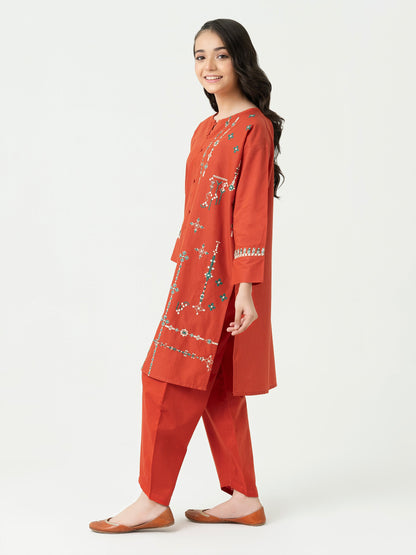 2 Piece Lawn Suit-Embroidered (Pret)