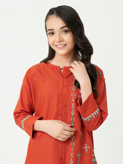 2 Piece Lawn Suit-Embroidered (Pret)