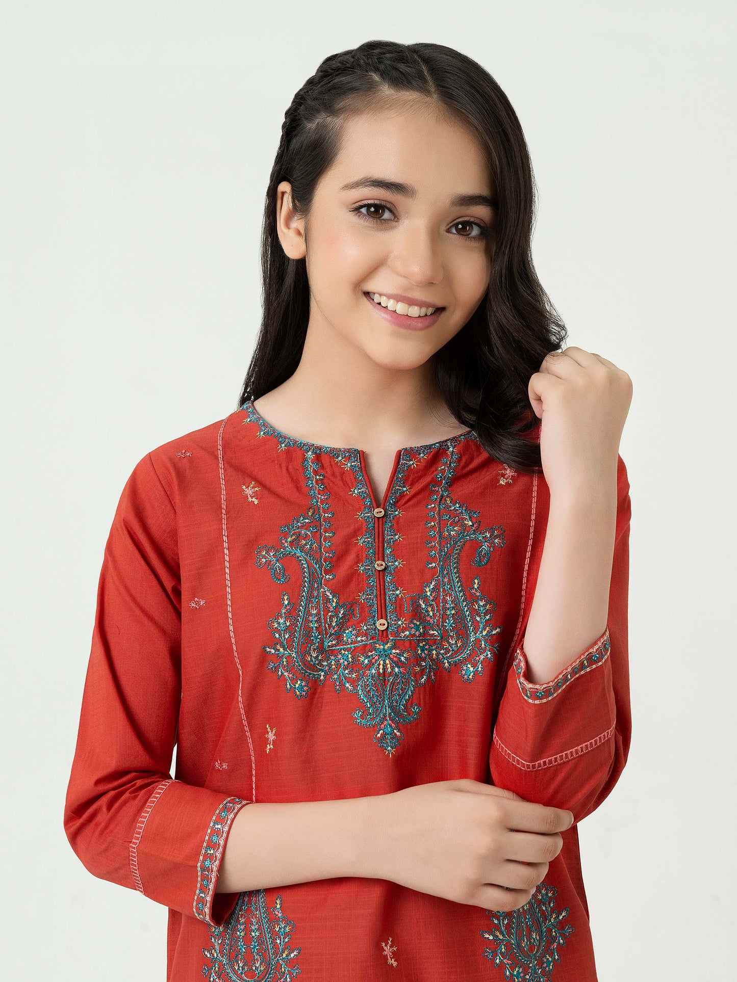 2 Piece Lawn Suit-Embroidered (Pret)