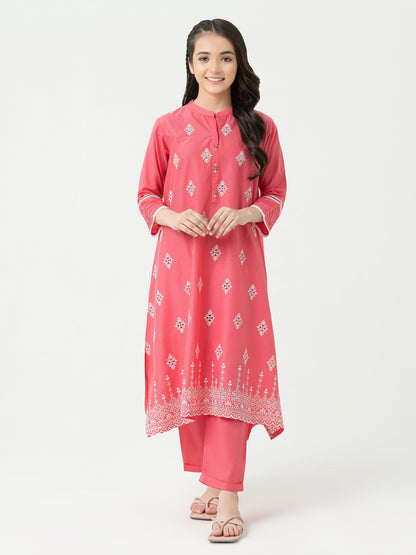2 Piece Lawn Suit-Embroidered (Pret)