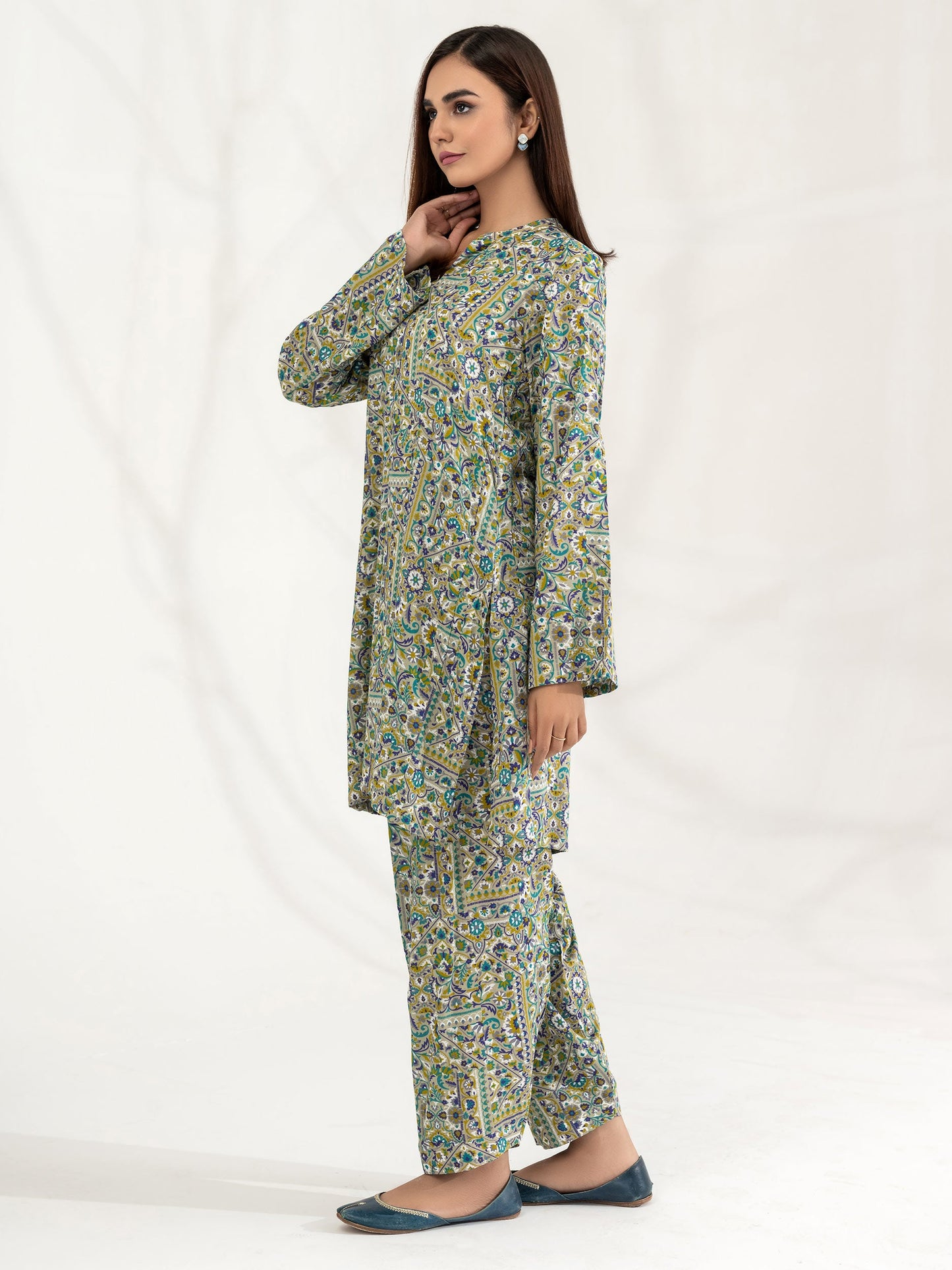 Viscose Lawn Shirt-Printed (Unstitched)