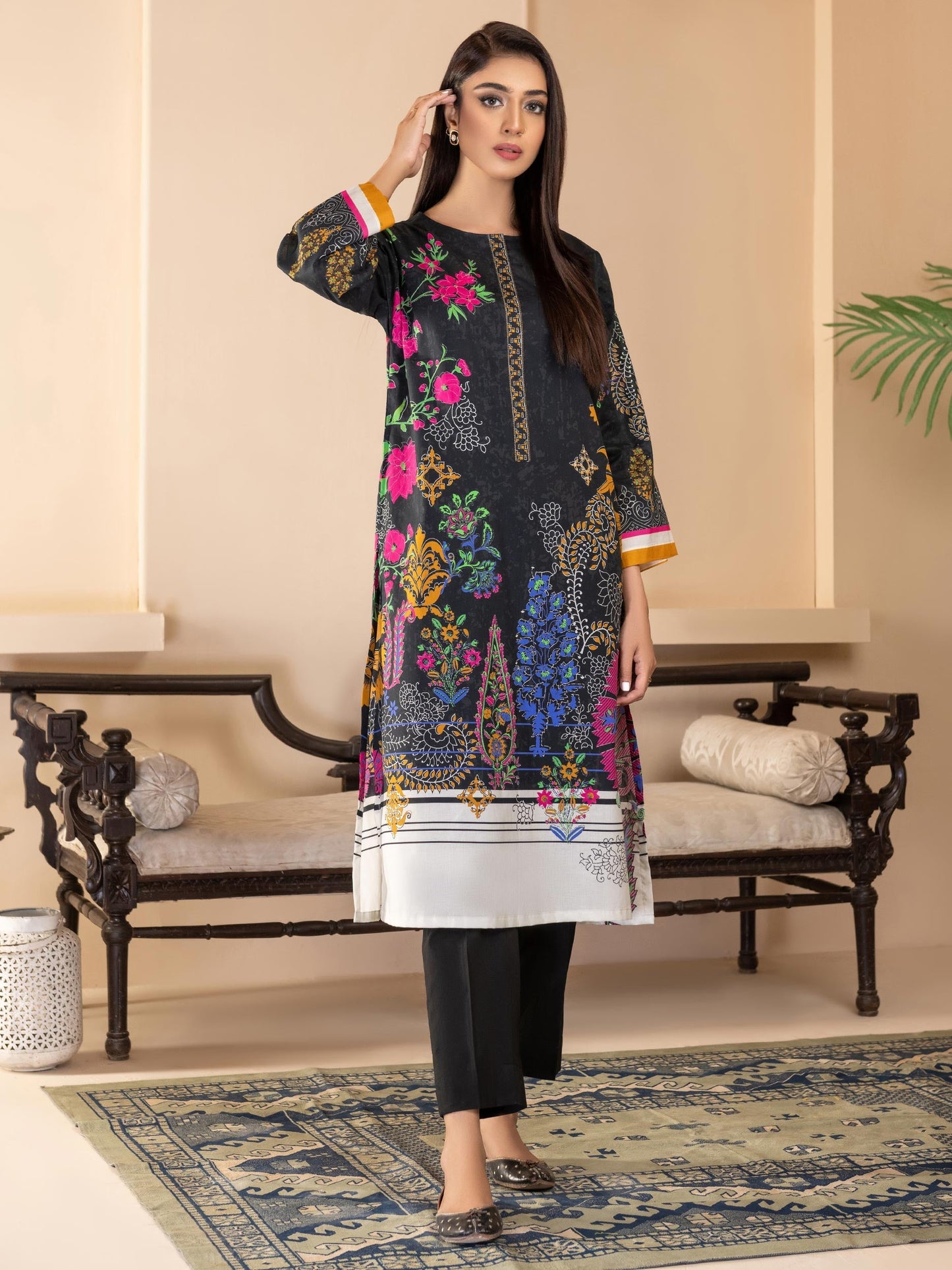 Lawn Shirt-Printed (Unstitched)