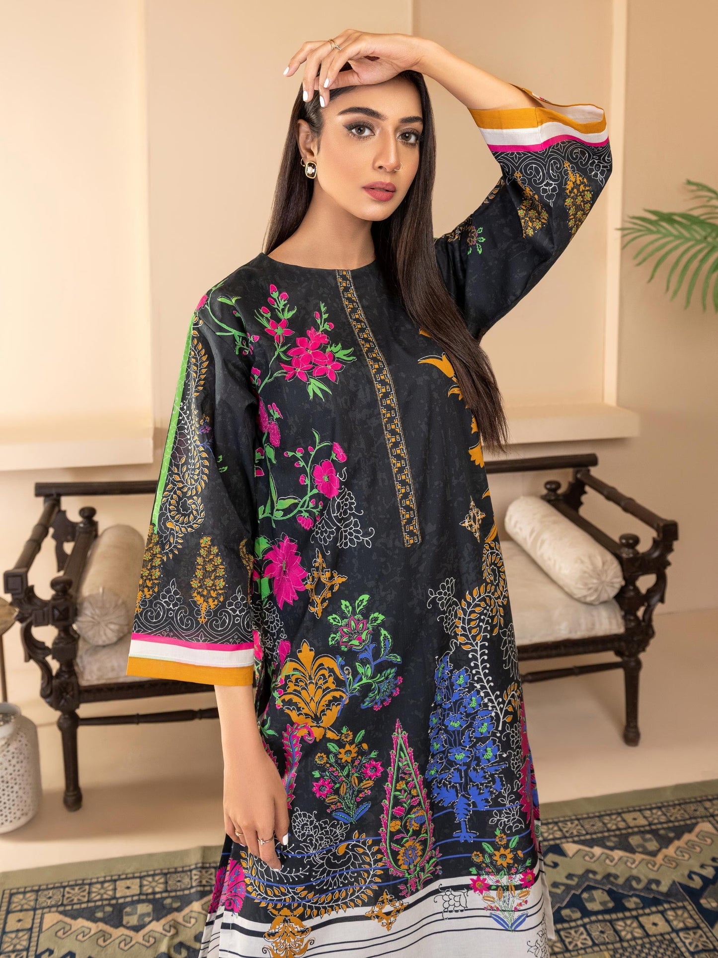 Lawn Shirt-Printed (Unstitched)
