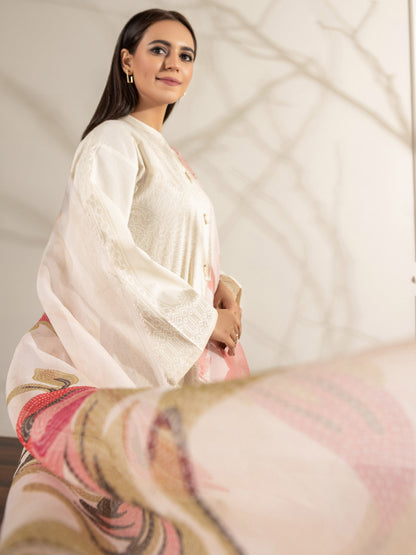 3 Piece Lawn Suit-Pasted (Unstitched)