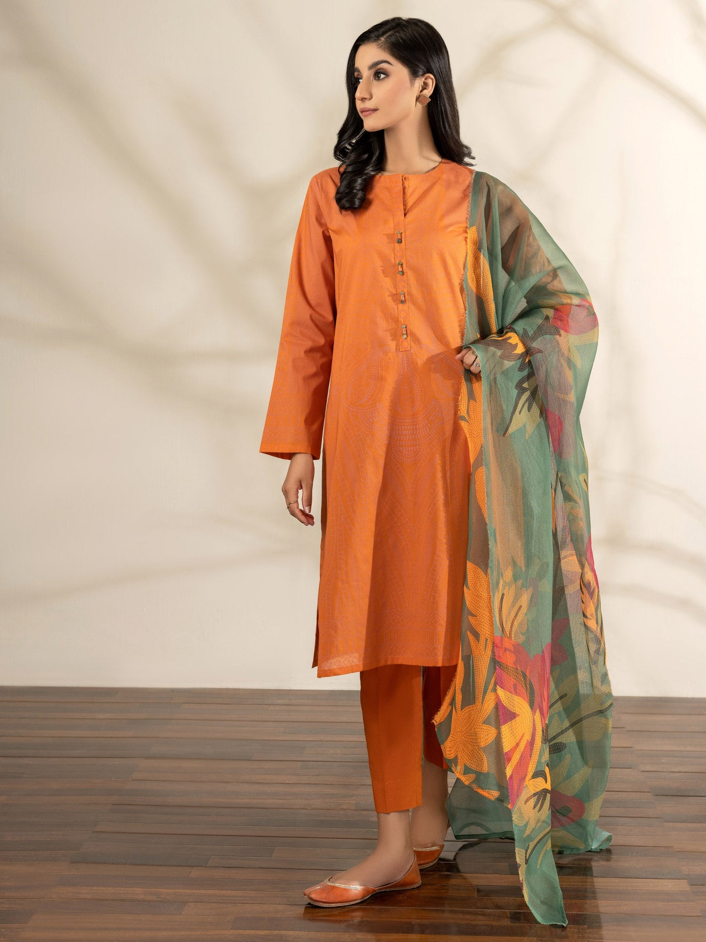 3 Piece Lawn Suit-Pasted (Unstitched)