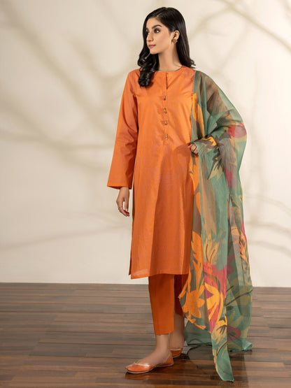 3 Piece Lawn Suit-Pasted (Unstitched)