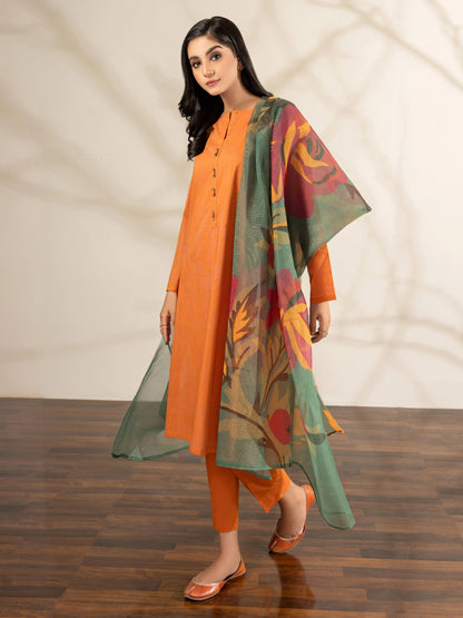 3 Piece Lawn Suit-Pasted (Unstitched)