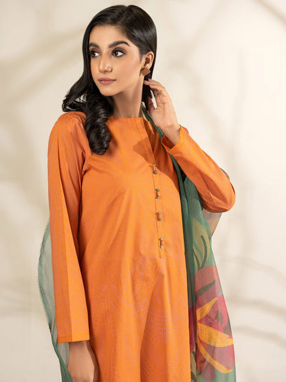 3 Piece Lawn Suit-Pasted (Unstitched)