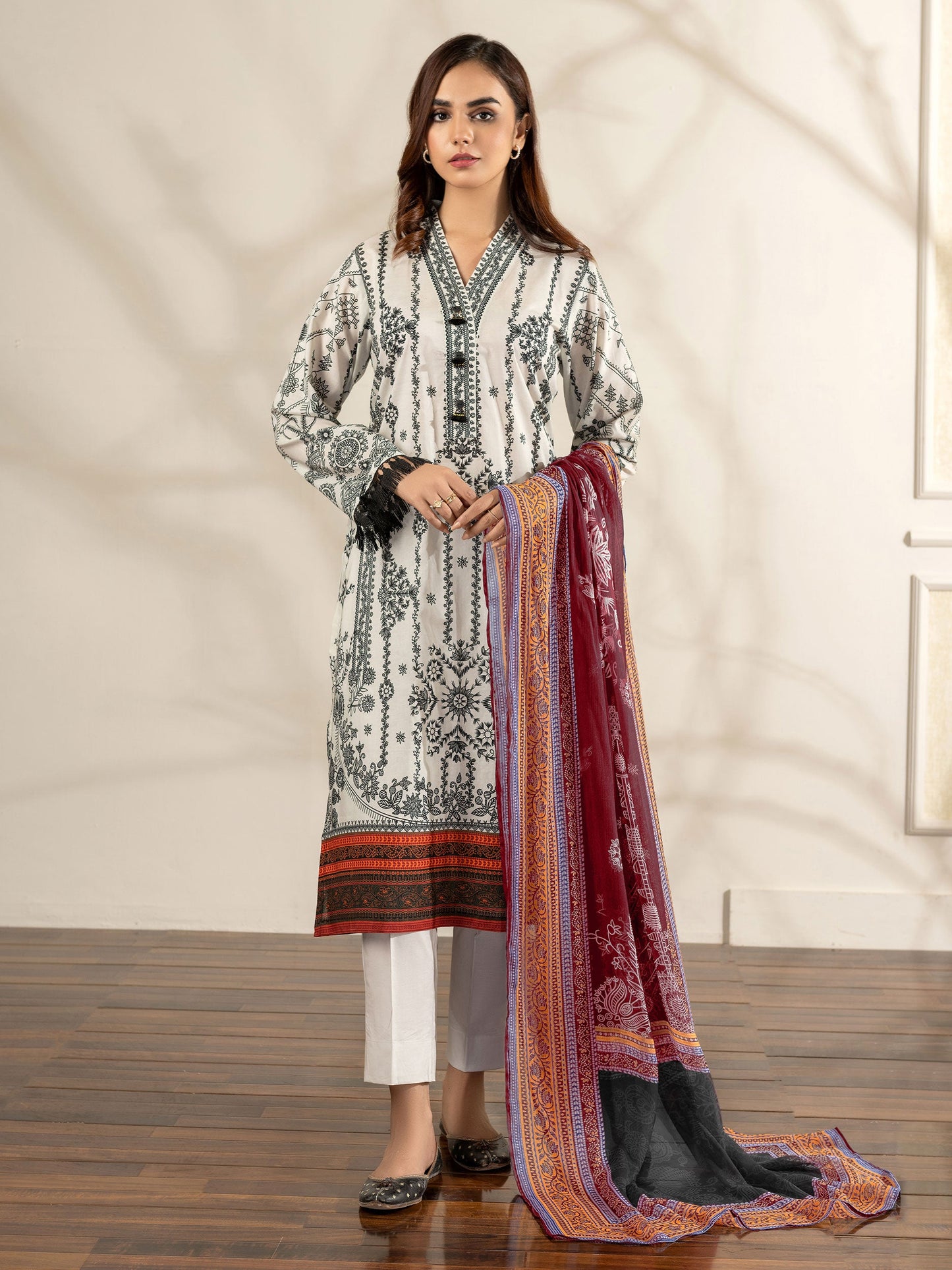 3 Piece Lawn Suit-Printed (Unstitched)