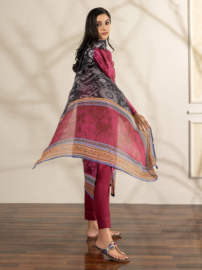 3 Piece Lawn Suit-Printed (Unstitched)