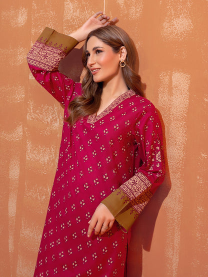 2 Piece Khaddar Suit-Paste Print(Unstitched)