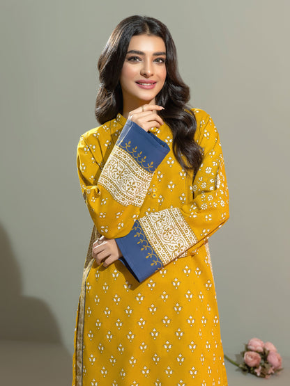 2 Piece Khaddar Suit-Paste Print(Unstitched)
