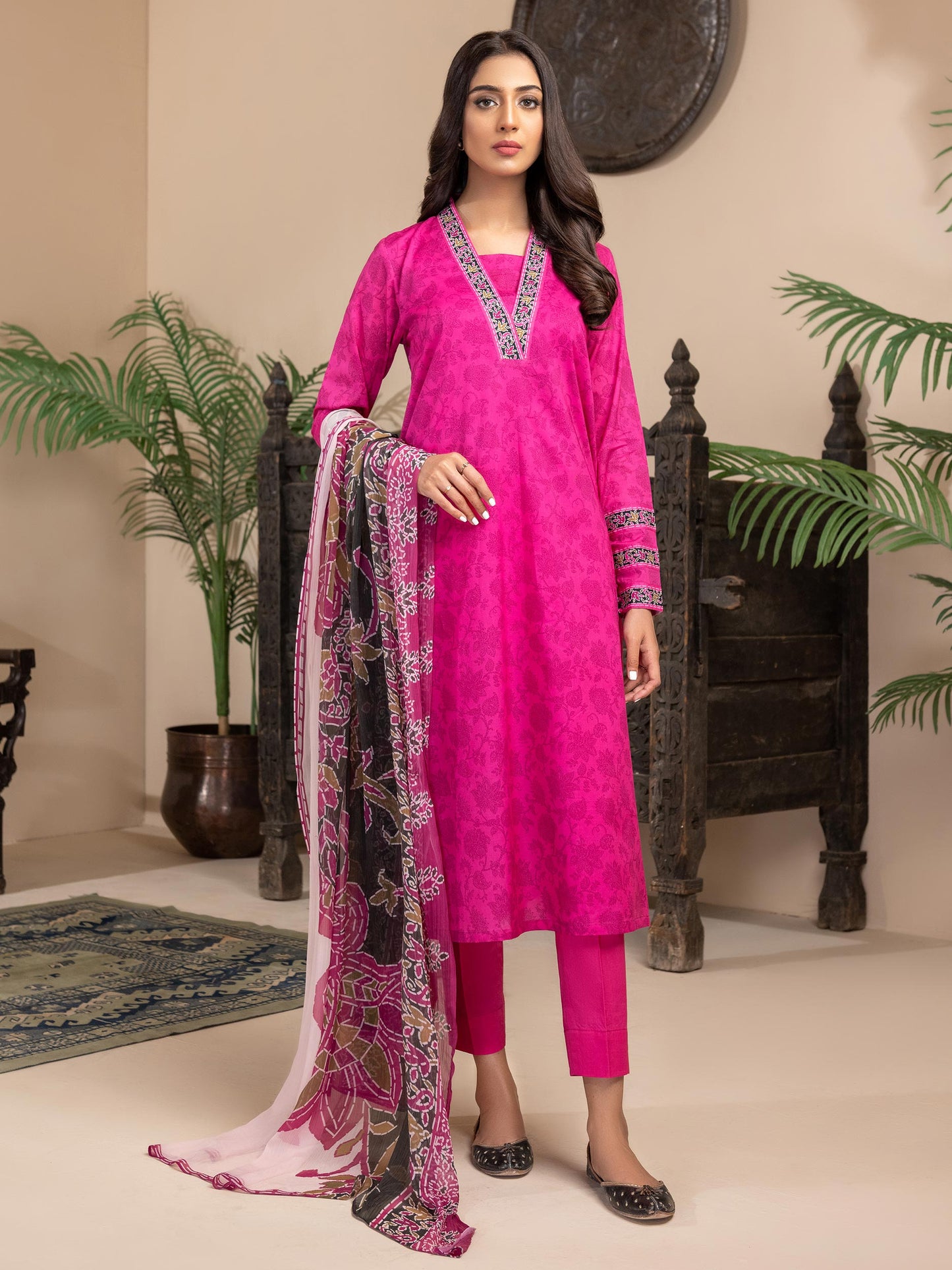 3 Piece Lawn Suit-Printed (Unstitched)