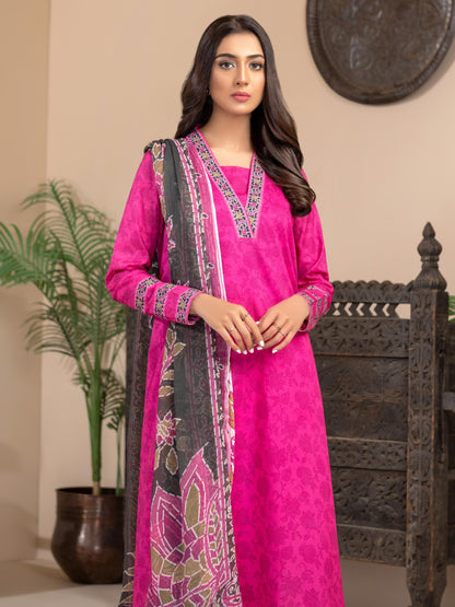 3 Piece Lawn Suit-Printed (Unstitched)