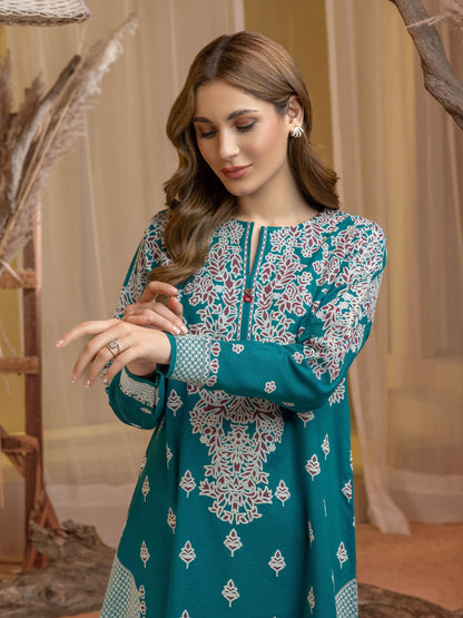 2 Piece Khaddar Suit-Printed(Unstitched)
