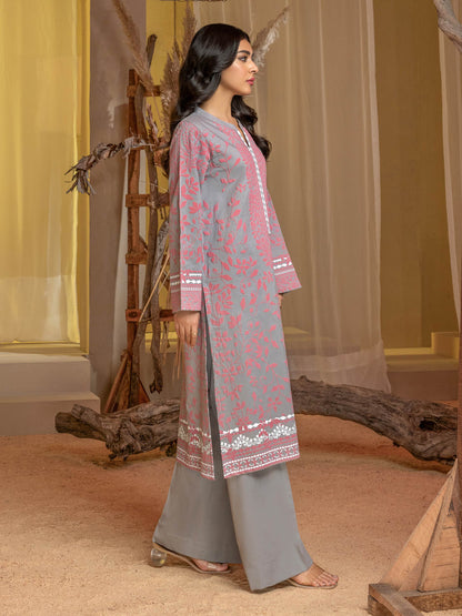 2 Piece Winter Cotton Suit-Paste Print(Unstitched)