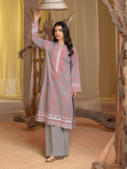 2 Piece Winter Cotton Suit-Paste Print(Unstitched)