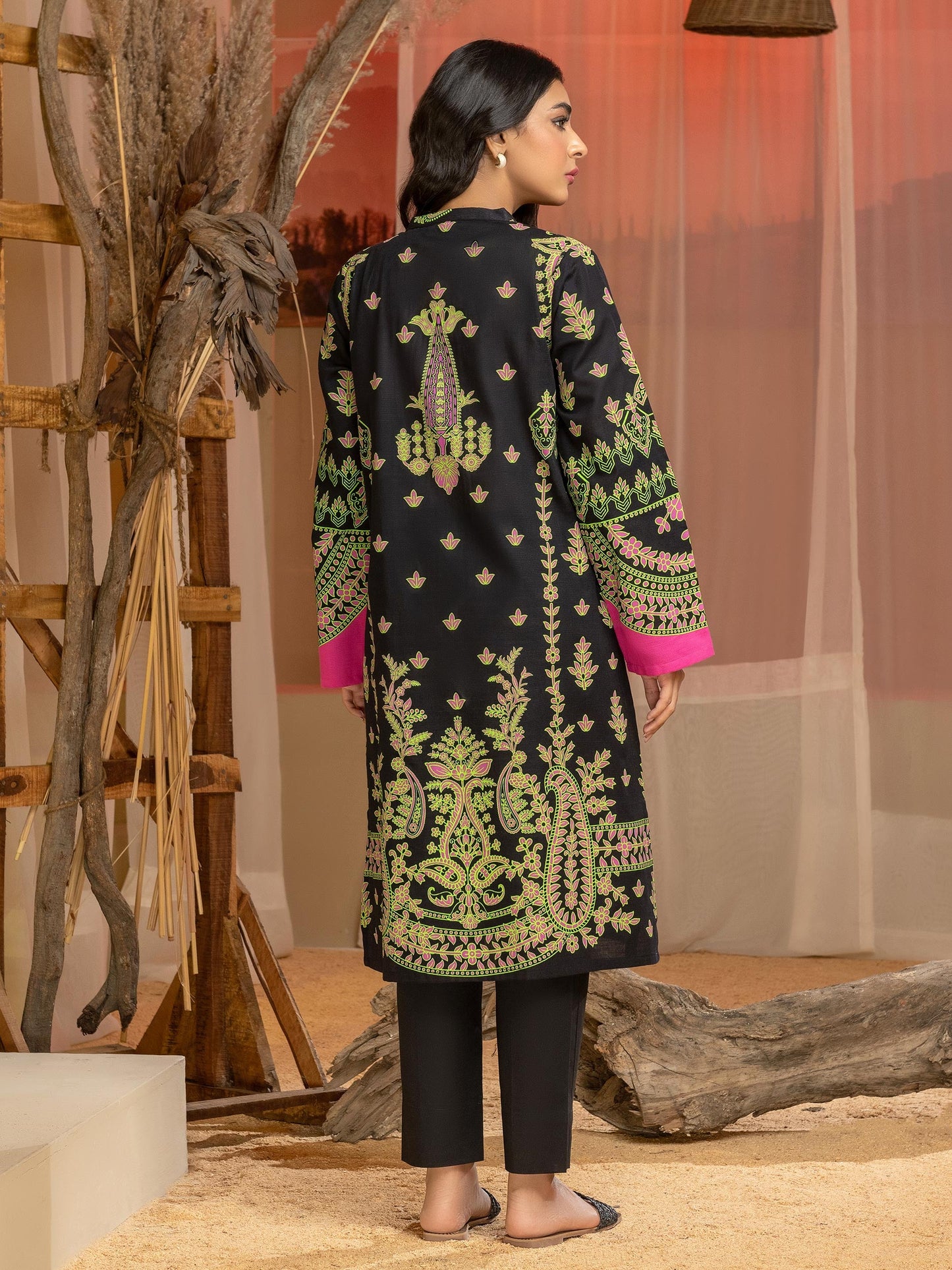 Khaddar Shirt-Paste Print(Unstitched)