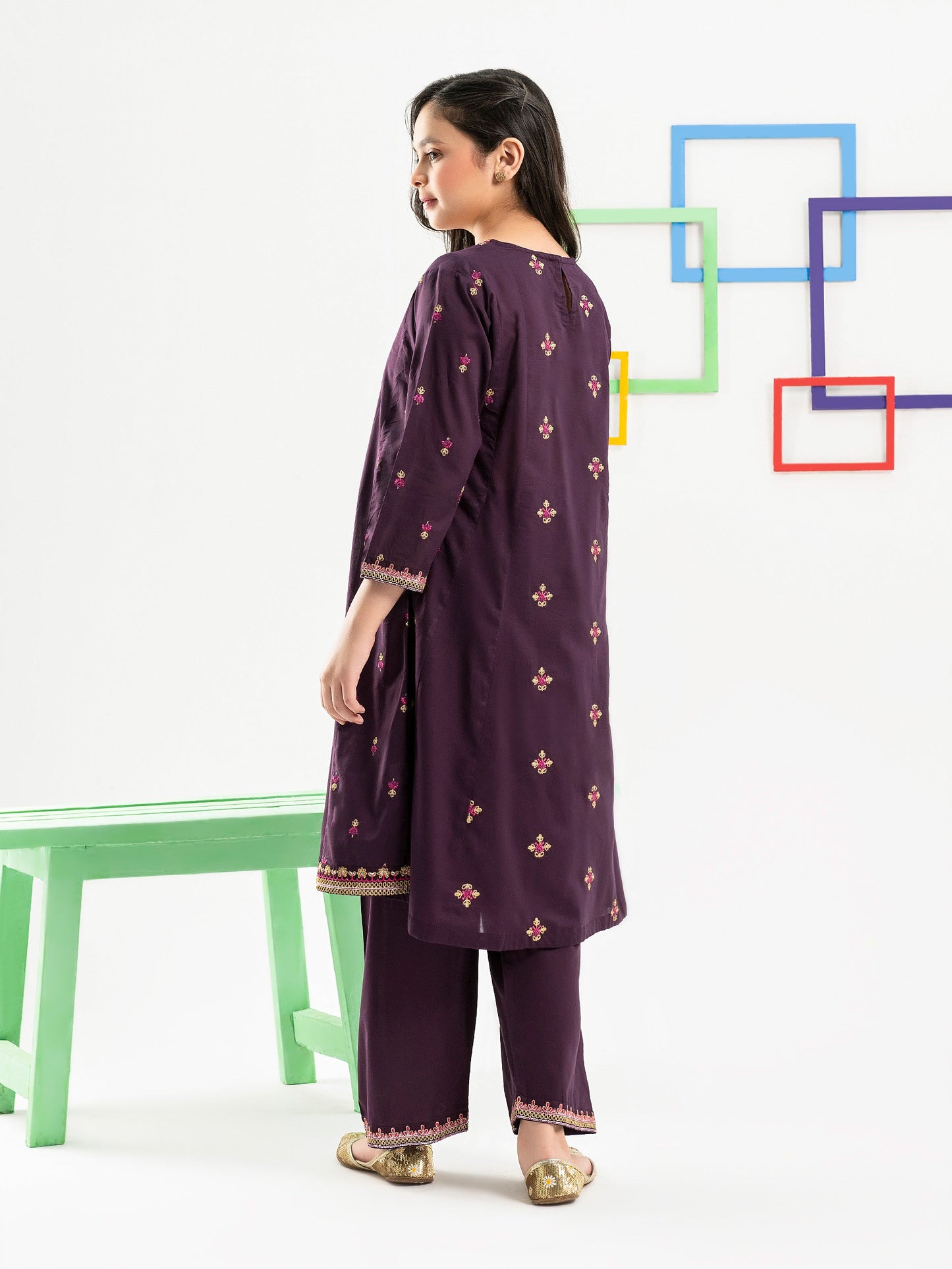 2 Piece Lawn Suit-Embroidered