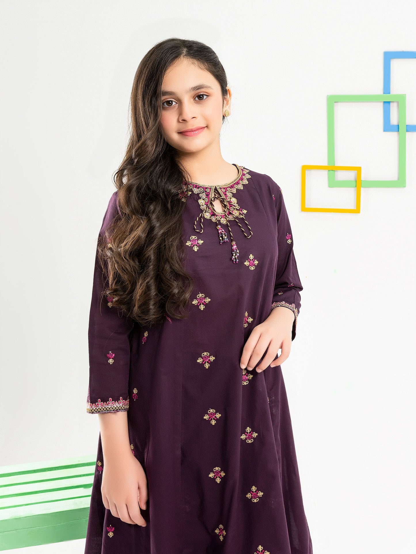 2 Piece Lawn Suit-Embroidered