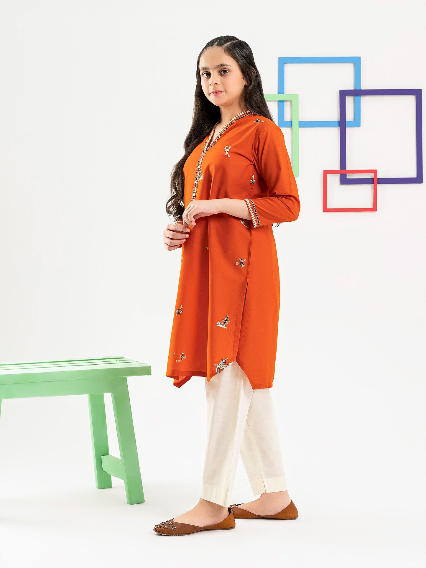 Cambric Shirt-Embroidered