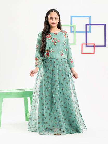 2 Piece Lawn Suit-Embellished
