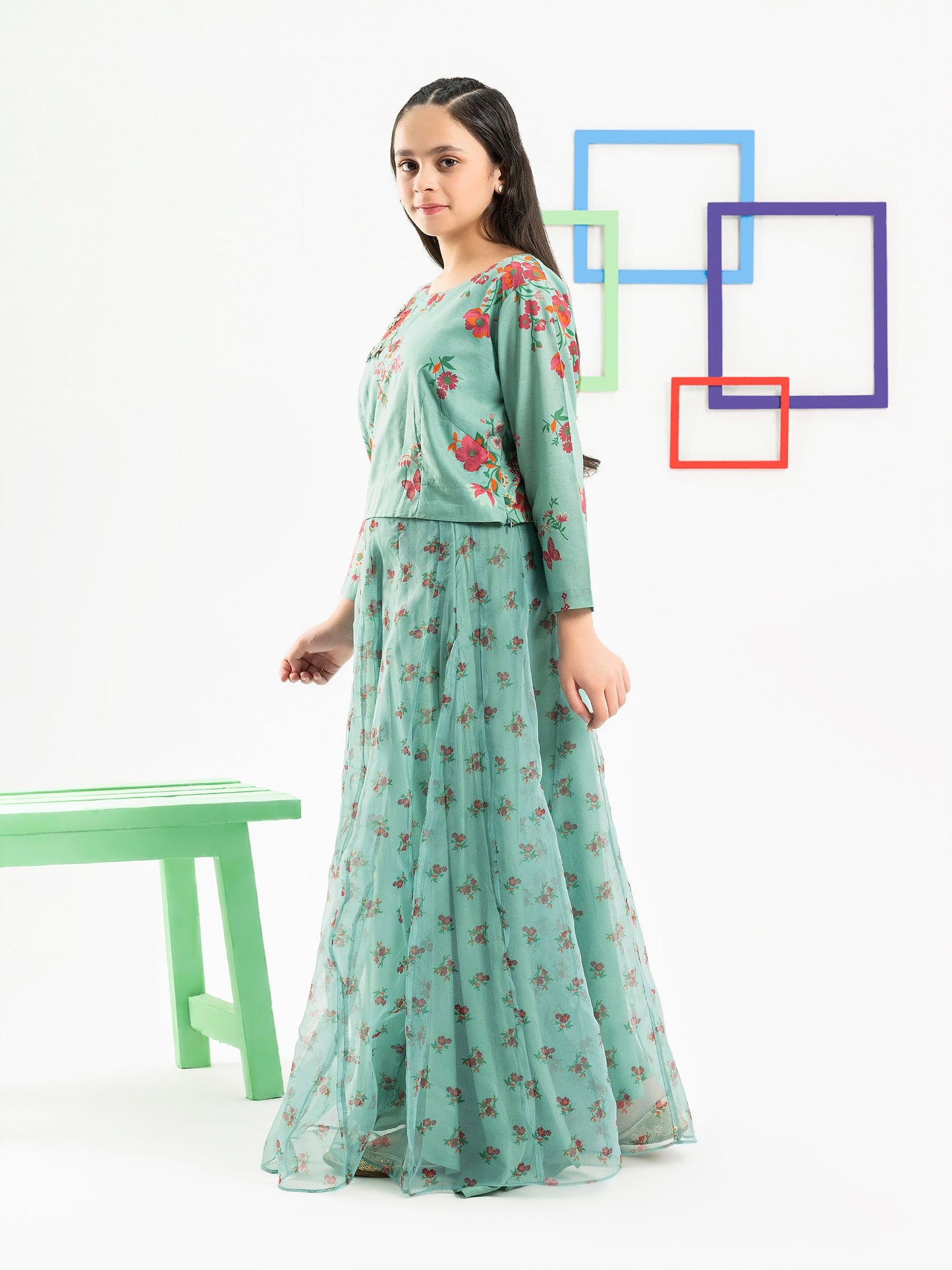 2 Piece Lawn Suit-Embellished