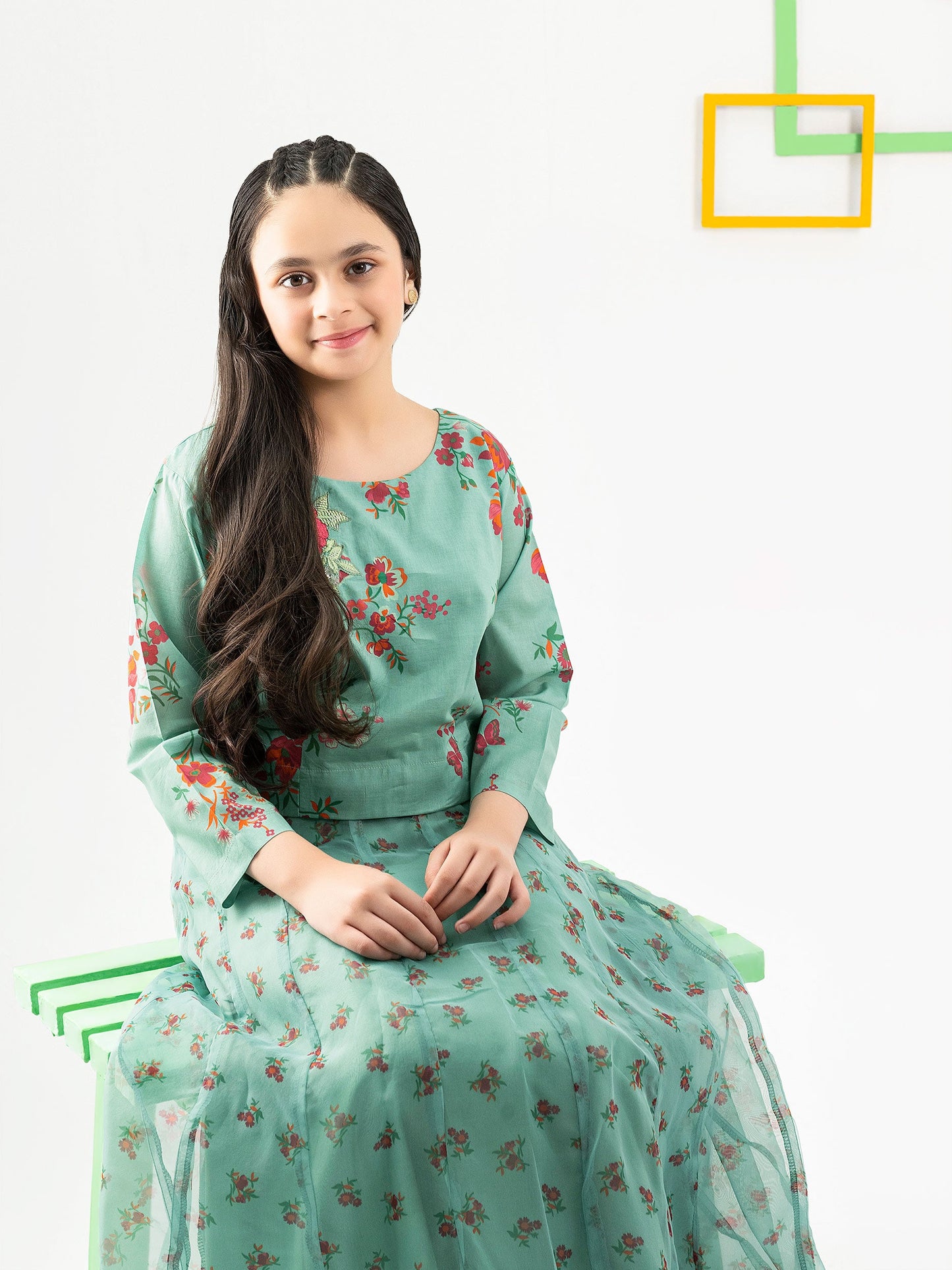 2 Piece Lawn Suit-Embellished