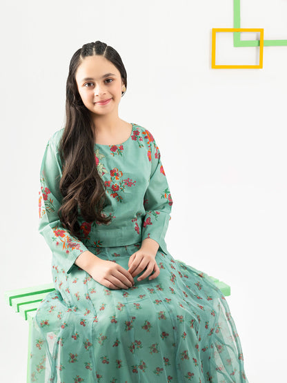 2 Piece Lawn Suit-Embellished