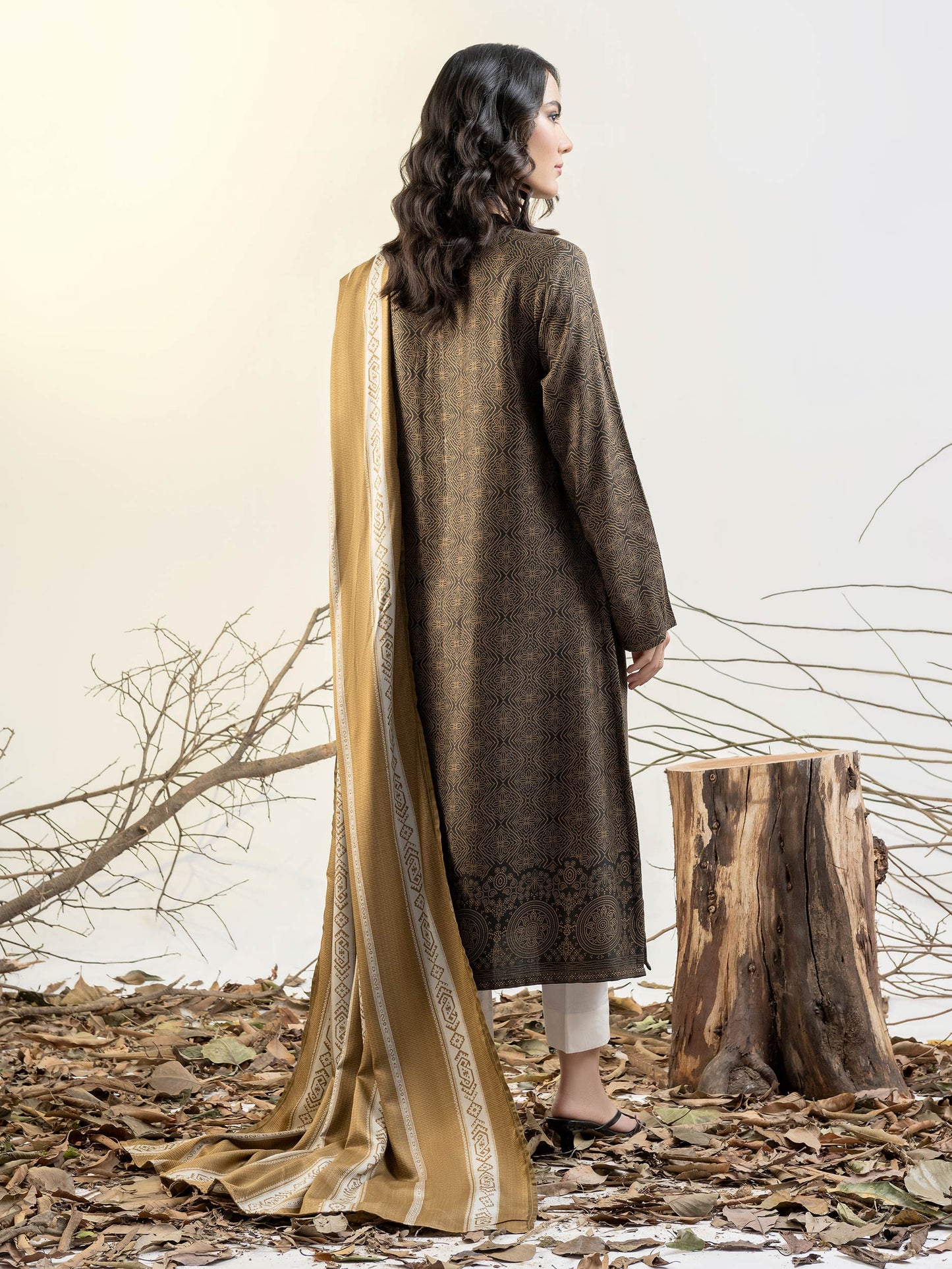 2 piece Linen Suit-Printed(Unstitched)