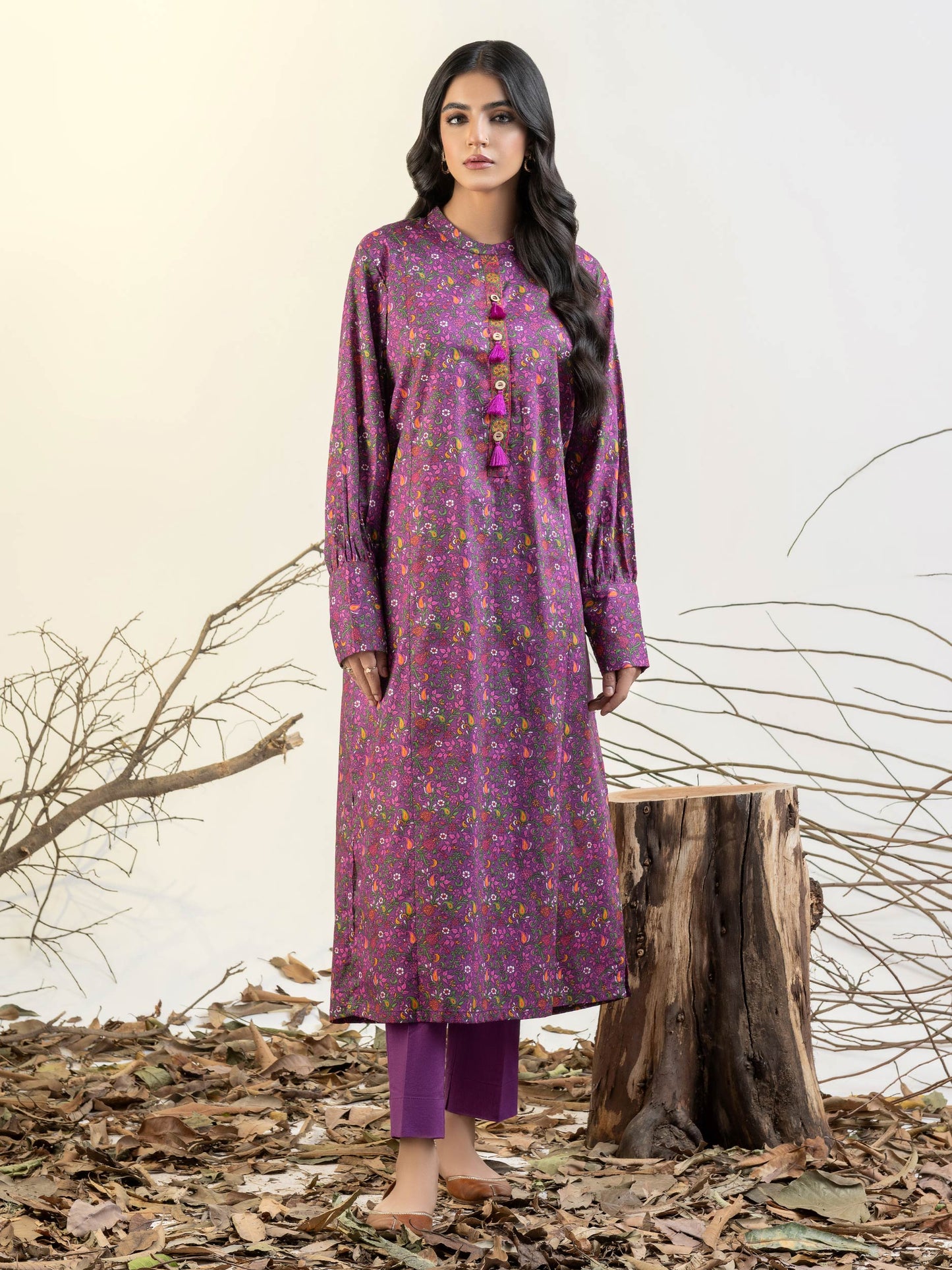 Winter Cotton Shirt-Printed(Unstitched)