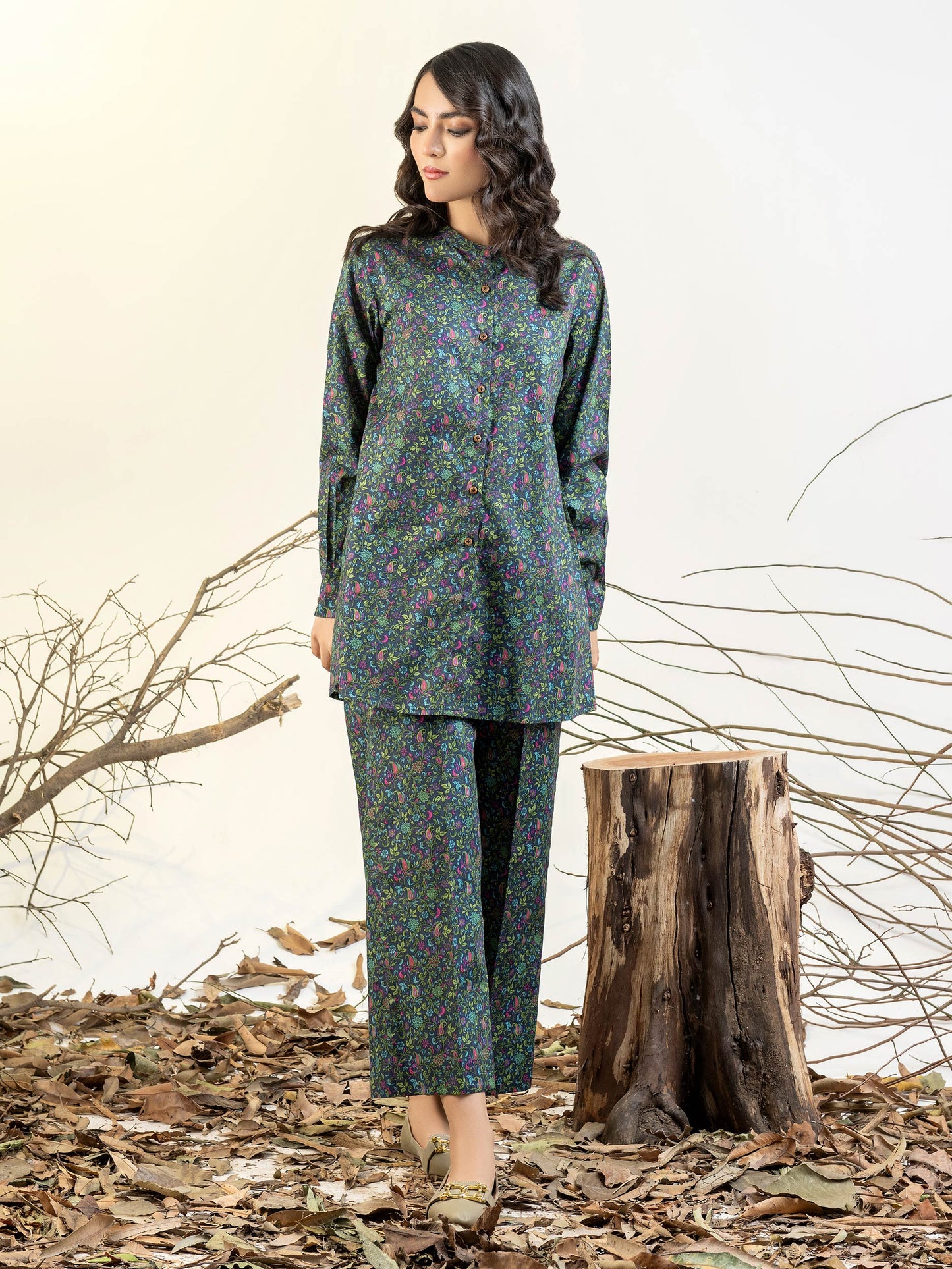 Winter Cotton Shirt-Printed(Unstitched)