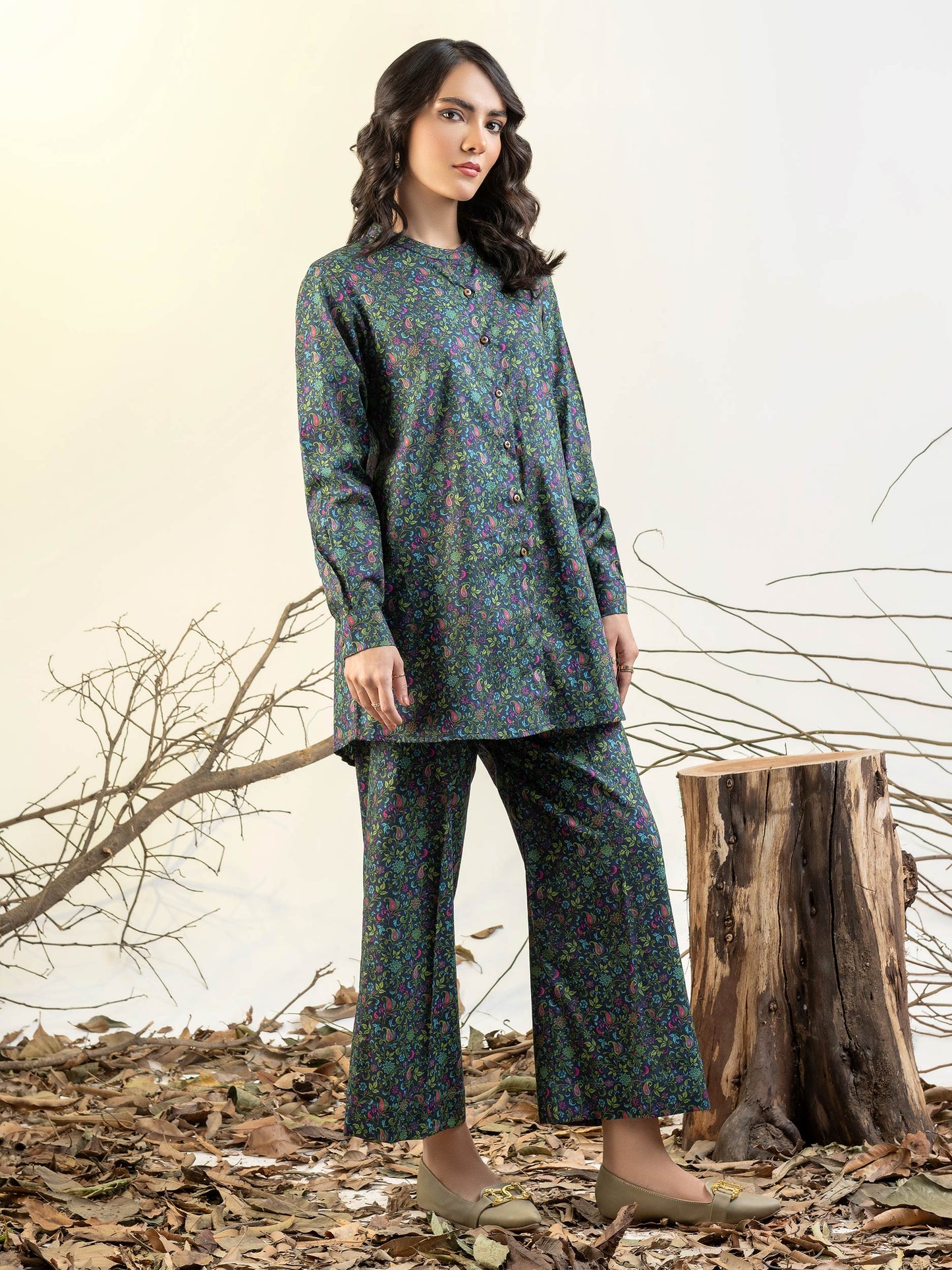 Winter Cotton Shirt-Printed(Unstitched)