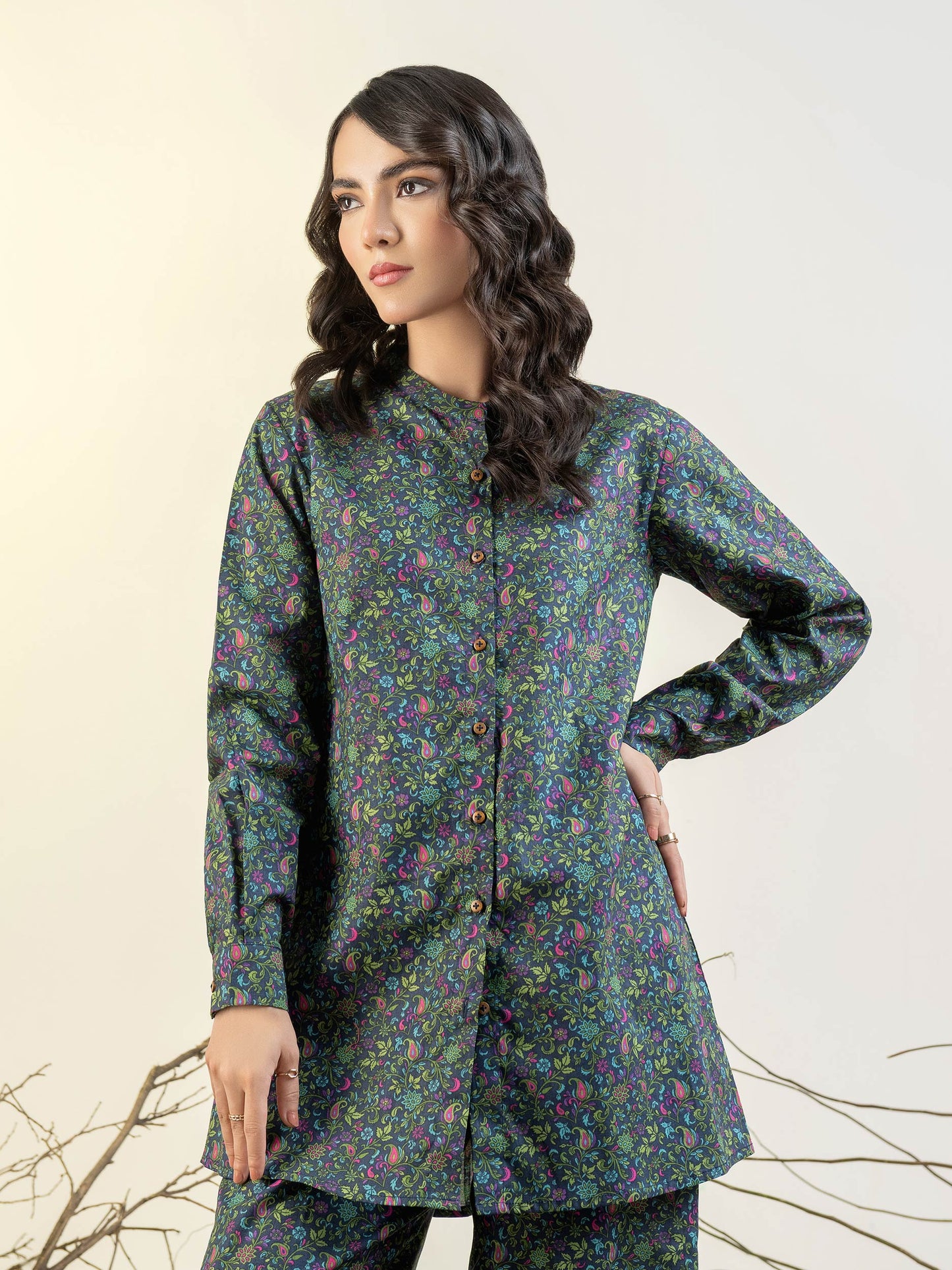Winter Cotton Shirt-Printed(Unstitched)