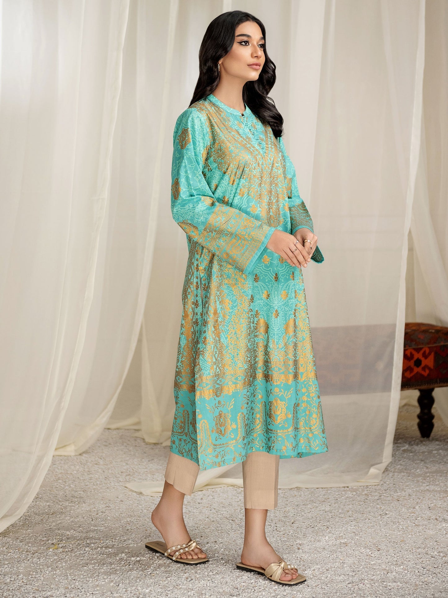 Lawn Shirt-Paste Print (Unstitched)