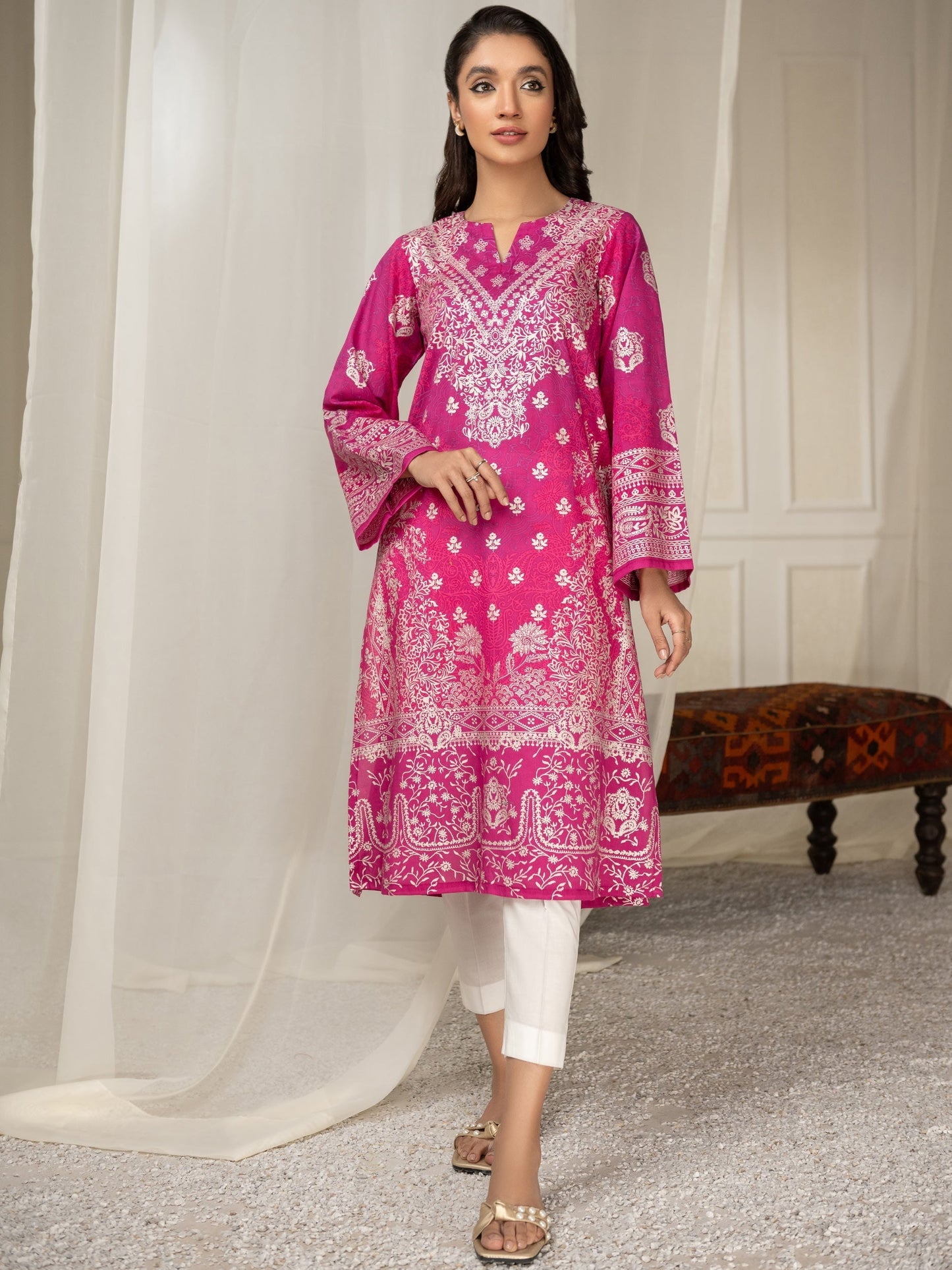 Lawn Shirt-Paste Print(Unstitched)