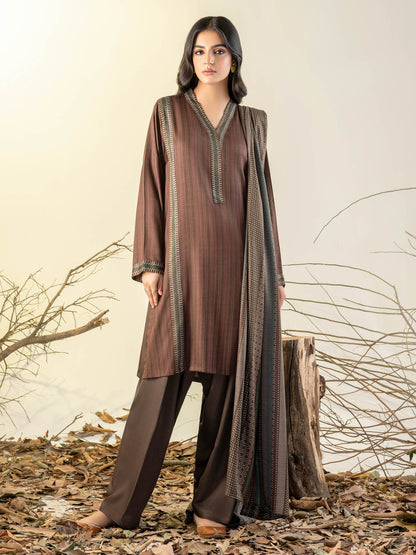 3 Piece Linen Suit-Printed(Unstitched)