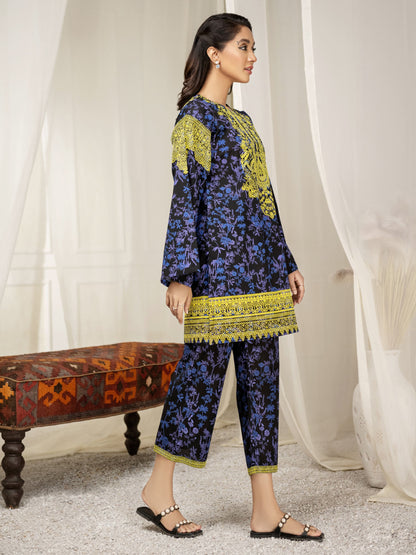 2 Piece Lawn Suit-Pasted (Unstitched)