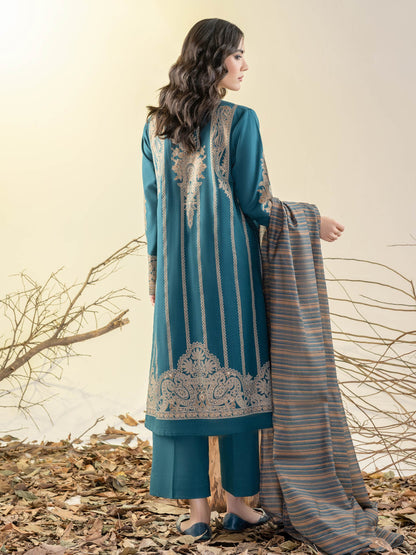 3 Piece Slub Khaddar Suit-Paste Print(Unstitched)